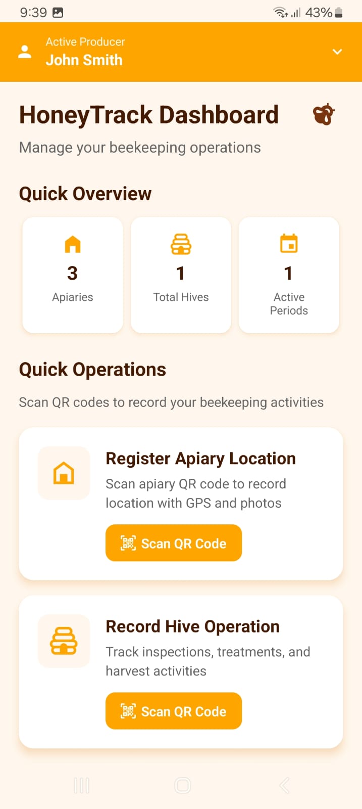 HoneyTrack Mobile App